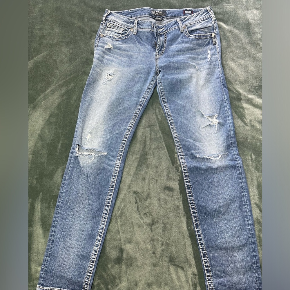 Silver boyfriend jeans sz 33/29